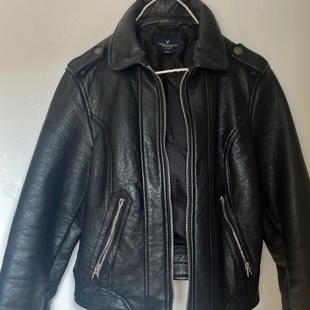 American Eagle faux leather jacket